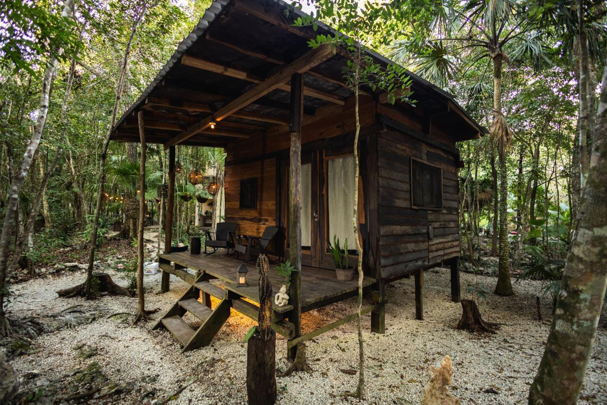 Cheel Lodge & Camping Puerto Morelos Buitenkant foto