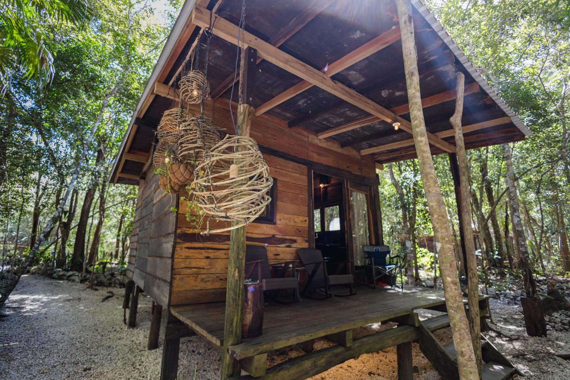 Cheel Lodge & Camping Puerto Morelos Buitenkant foto