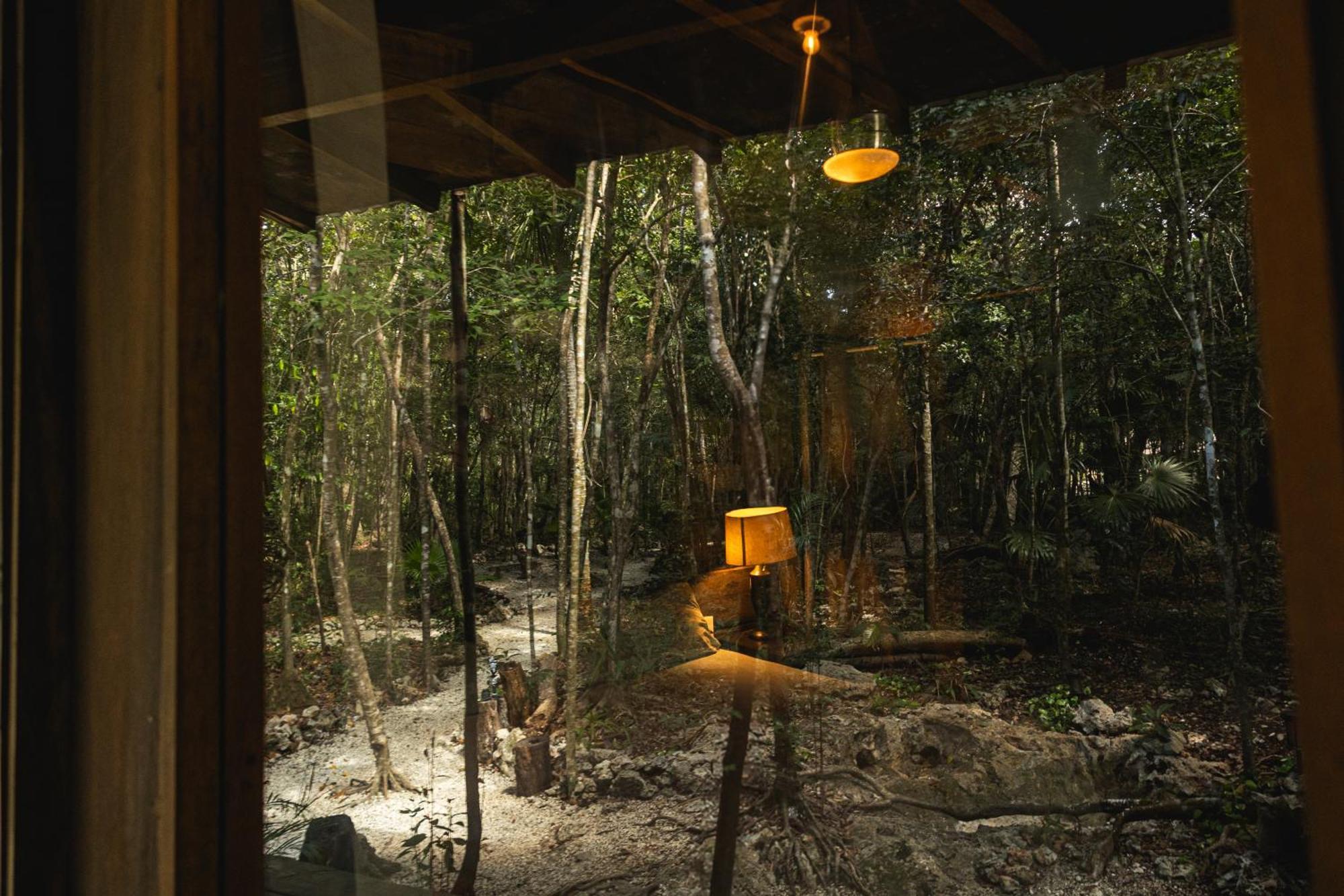 Cheel Lodge & Camping Puerto Morelos Buitenkant foto