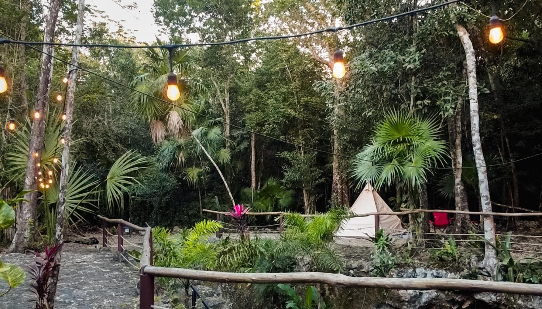 Cheel Lodge & Camping Puerto Morelos Buitenkant foto