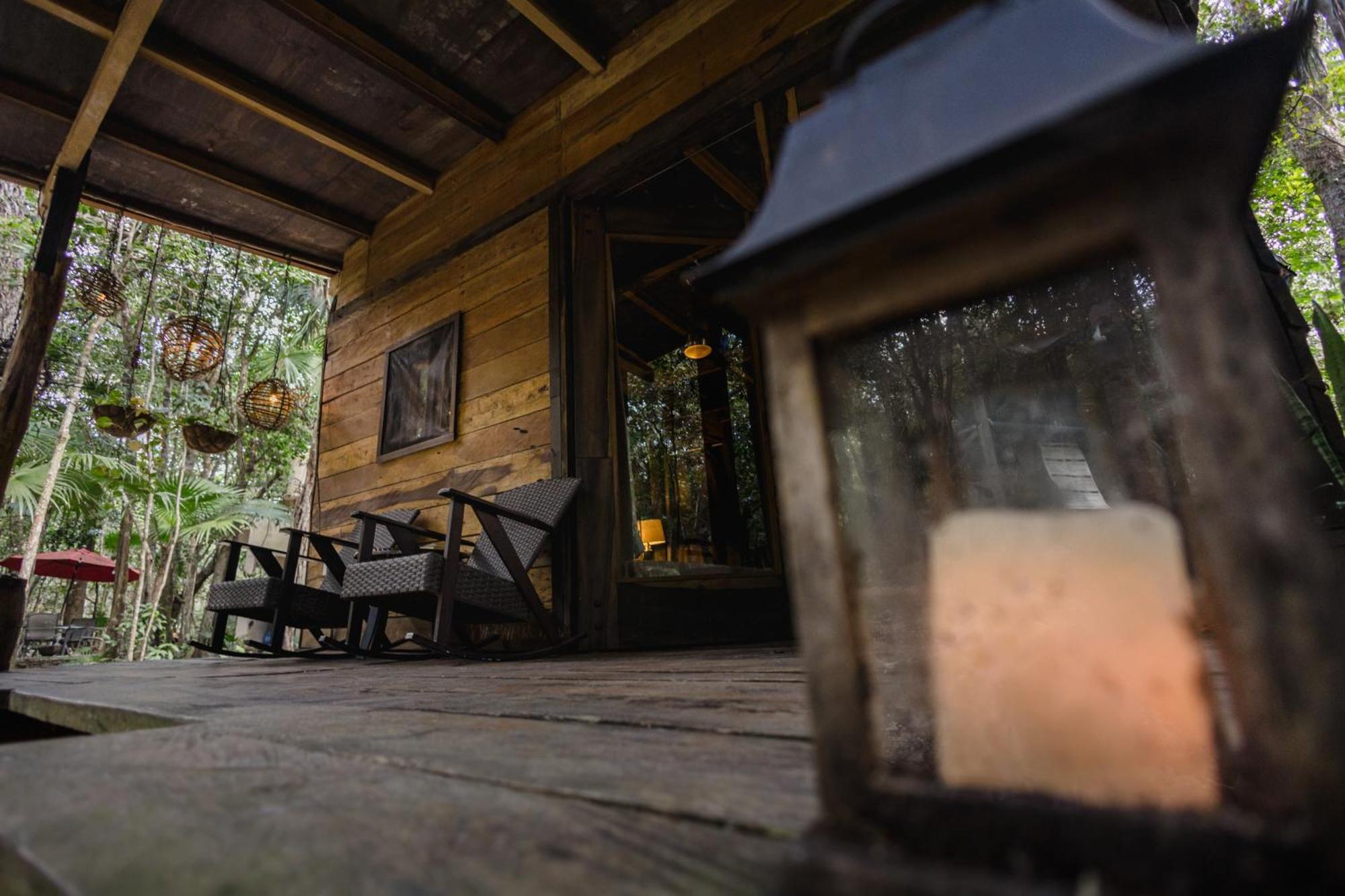 Cheel Lodge & Camping Puerto Morelos Buitenkant foto