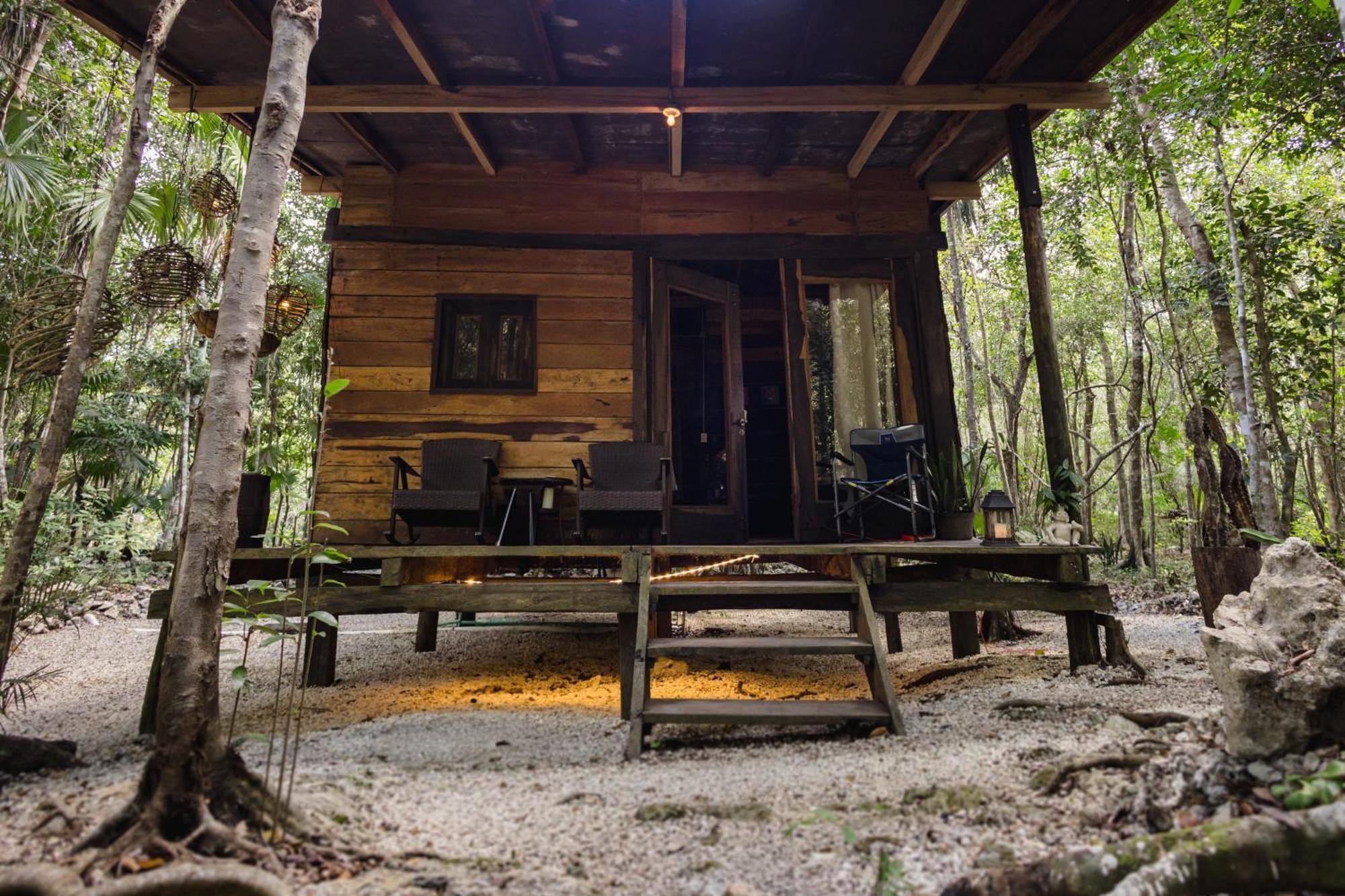 Cheel Lodge & Camping Puerto Morelos Buitenkant foto