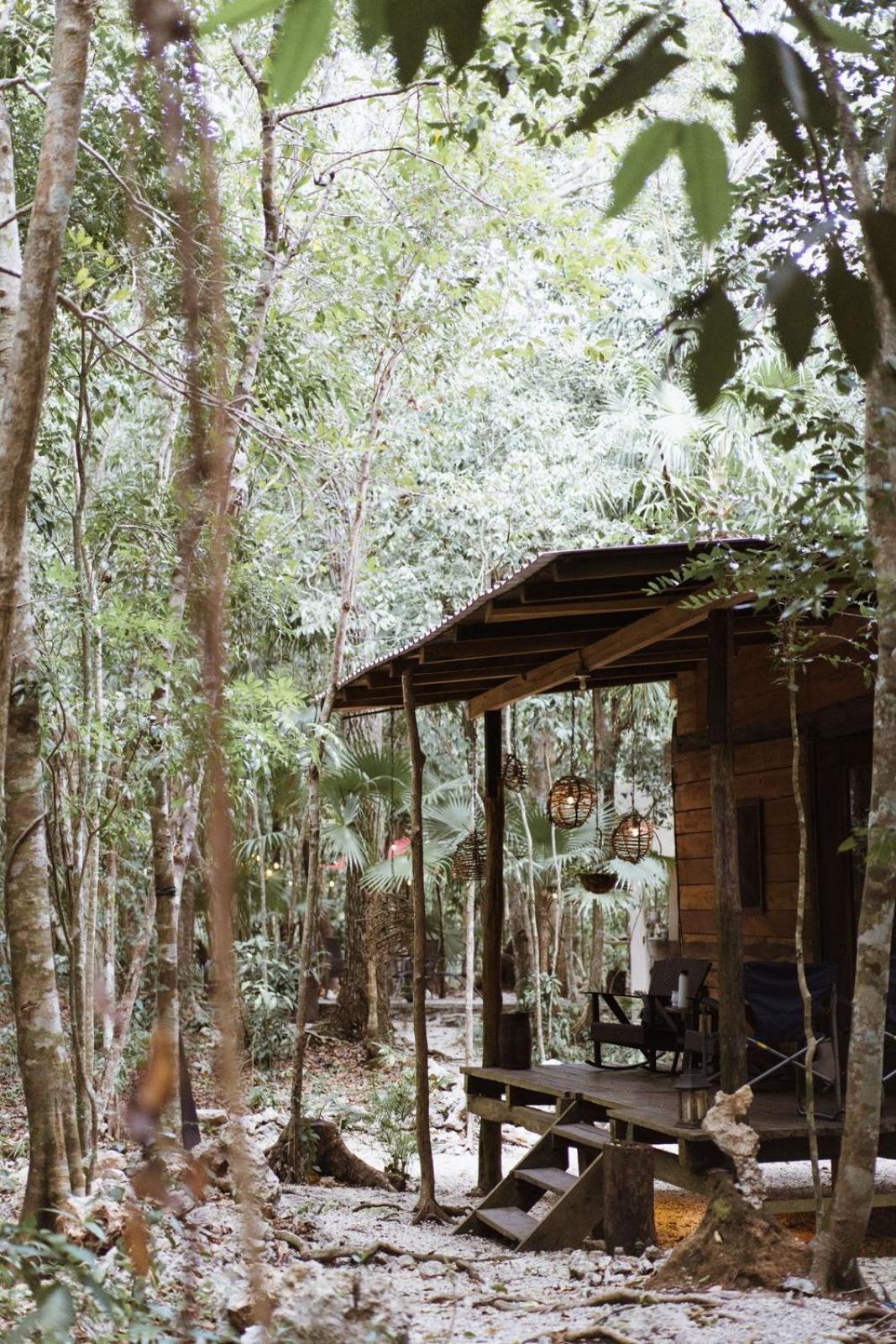 Cheel Lodge & Camping Puerto Morelos Buitenkant foto