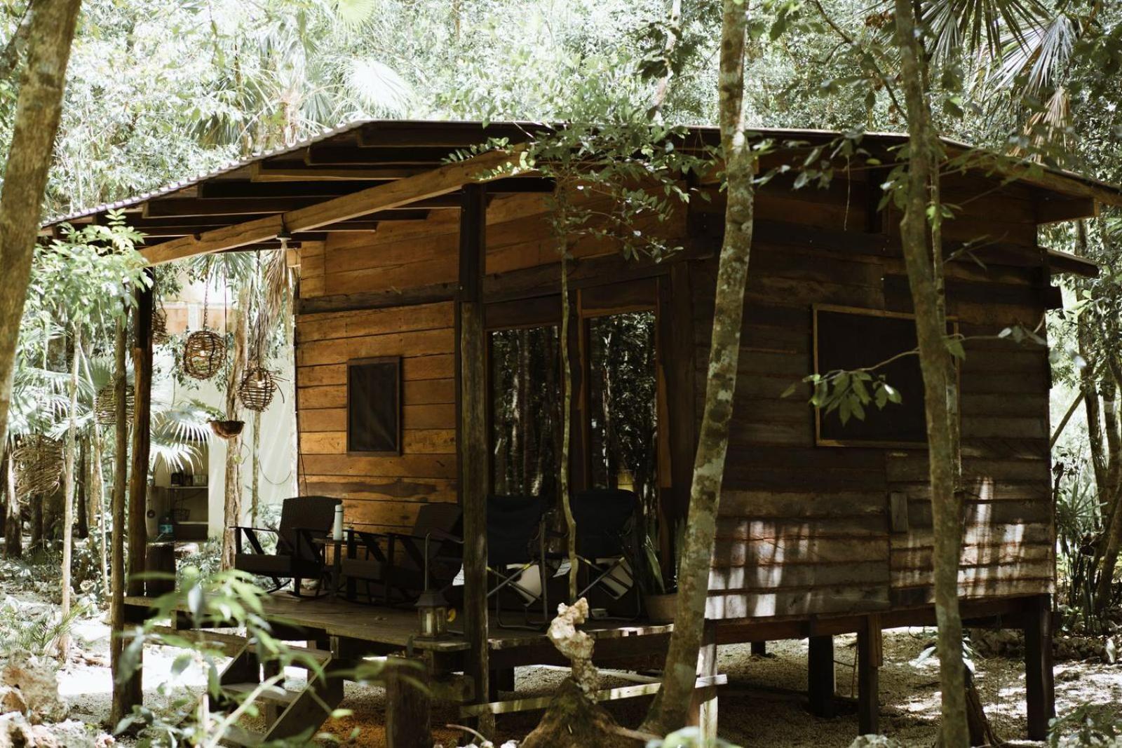 Cheel Lodge & Camping Puerto Morelos Buitenkant foto